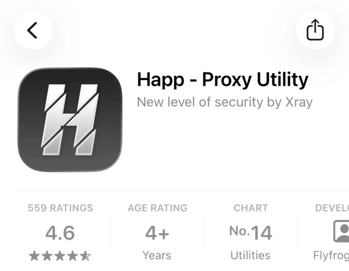 Из российского App Store исчезло приложение Happ — Proxy Utility Plus, предназначенное для обхода интернет‑блокировок. Apple указывает, что сервисы признаны «незаконными в РФ» и ссылается на требования местного законодательства.