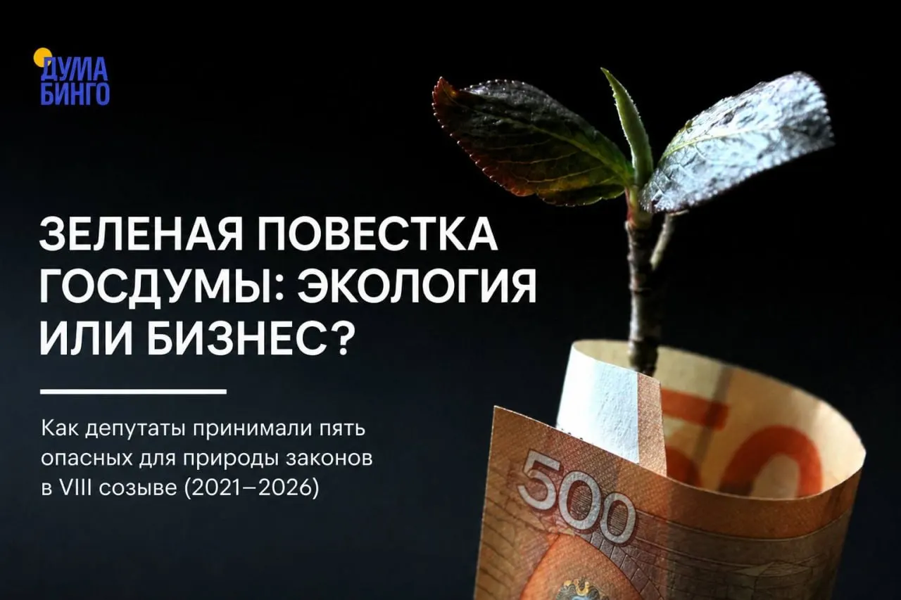 Анализ последних лет показывает, что ряд законов и поправок в Госдуме снижает уровень экологической защиты. Большинство решений принимается при доминирующей роли «Единой России», но встречаются и редкие голосования «против» и внутрипартийные разногласия.