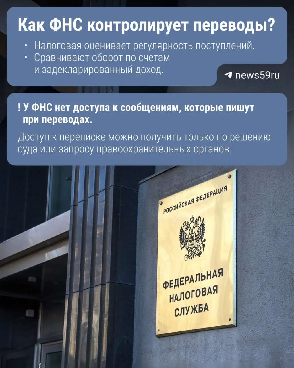 Законопроект предусматривает передачу Центробанком в налоговую информации о переводах через Систему быстрых платежей при сумме переводов свыше 2,4 млн ₽ в год.